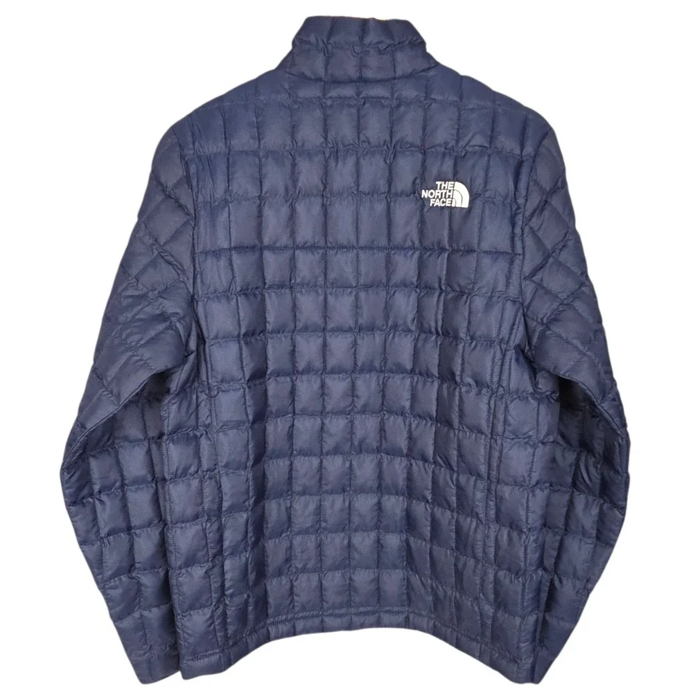 The North Face ThermoBall Jacket Mens Small Blue Insulated Puffer Full Zip New‎
